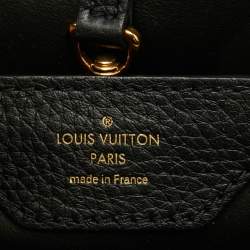 Louis Vuitton Black Leather Studded Sol Capucines PM Bag