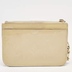 Louis Vuitton Citrine Monogam Vernis Pochette Cles Coin Purse