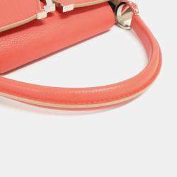 Louis Vuitton Poppy Petal Taurillon Leather Capucines MM Shoulder Bag