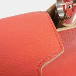 Louis Vuitton Poppy Petal Taurillon Leather Capucines MM Shoulder Bag