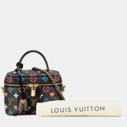 Louis Vuitton Black Leather Monogram Game On Vanity PM Bag