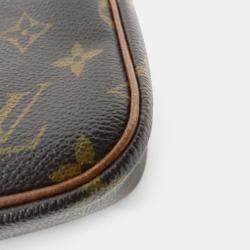 Pre Owned Louis Vuitton Brown Monogram Canvas Petit Marceau Shoulder Bag