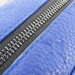 Louis Vuitton Blue Leather Monogram Mini Soft Trunk Shoulder Bag