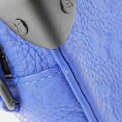 Louis Vuitton Blue Leather Monogram Mini Soft Trunk Shoulder Bag