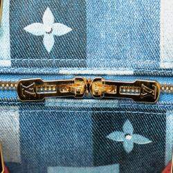 Louis Vuitton Monogram Denim Speedy Bandouliere 30 Square Patchwork Shoulder Bag