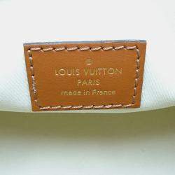 Pre Owned Louis Vuitton Brown/White Giant Monogram Speedy Bandouliere 25 Handbag
