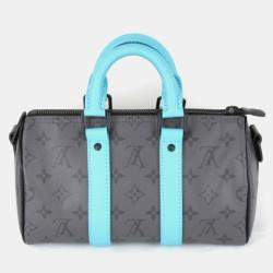 Louis Vuitton Turquoise Reverse Monogram Eclipse Keepall Bandouliere 25 Shoulder Bag 