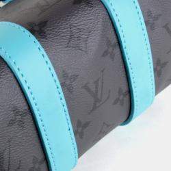 Louis Vuitton Turquoise Reverse Monogram Eclipse Keepall Bandouliere 25 Shoulder Bag 