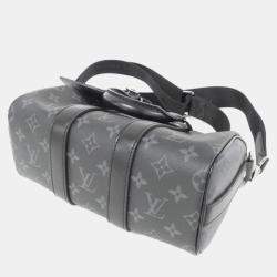 Louis Vuitton Monogram Eclipse Reverse Keepall Bandouliere 25 Boston Bag