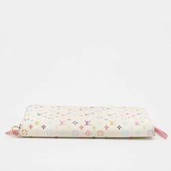 Louis Vuitton White/Litchi Monogram Multicolore Canvas Insolite Wallet