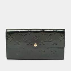 Louis Vuitton Blue Nuit Monogram Vernis Sarah Wallet