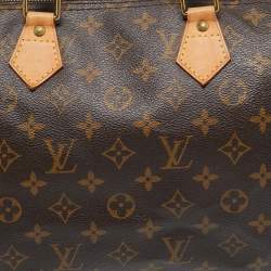 Pre Owned Louis Vuitton Monogram Canvas Speedy 35 Bag
