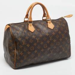 Pre Owned Louis Vuitton Monogram Canvas Speedy 35 Bag