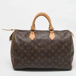 Pre Owned Louis Vuitton Monogram Canvas Speedy 35 Bag