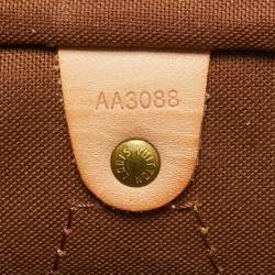 Pre Owned Louis Vuitton Monogram Canvas Speedy 35 Bag