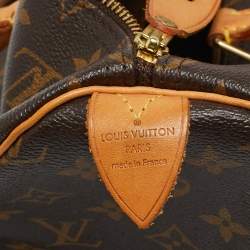 Pre Owned Louis Vuitton Monogram Canvas Speedy 35 Bag