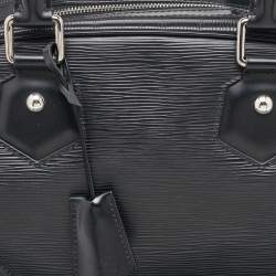 Louis Vuitton Black Epi Leather Bowling Montaigne PM Bag