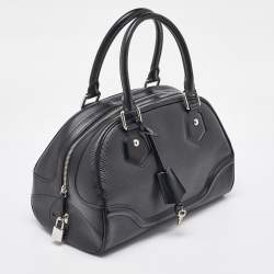 Louis Vuitton Black Epi Leather Bowling Montaigne PM Bag