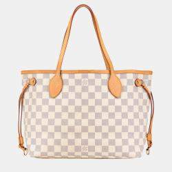 Louis Vuitton White Damier Azur Neverfull PM