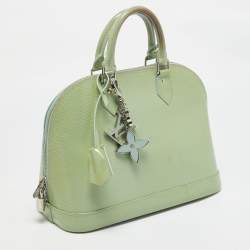 Pre Owned Louis Vuitton Peppermint Electric Epi Leather Alma PM Bag