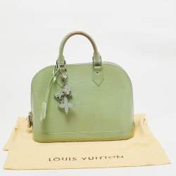 Pre Owned Louis Vuitton Peppermint Electric Epi Leather Alma PM Bag