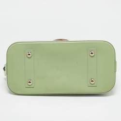 Pre Owned Louis Vuitton Peppermint Electric Epi Leather Alma PM Bag