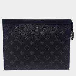 Louis Vuitton Black Coated Canvas and Leather Eclipse Pochette Voyage MM bag