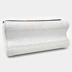 Pre Owned Louis Vuitton White Epi Leather Twist PM Shoulder Bag
