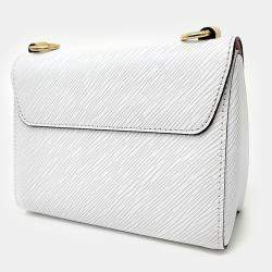 Pre Owned Louis Vuitton White Epi Leather Twist PM Shoulder Bag