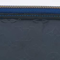 Louis Vuitton Grand Blue Monogram Vernis Leather Zippy Wallet