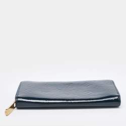 Louis Vuitton Grand Blue Monogram Vernis Leather Zippy Wallet
