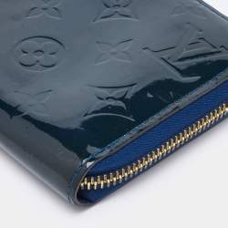 Louis Vuitton Grand Blue Monogram Vernis Leather Zippy Wallet