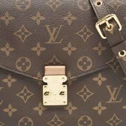 Pre Owned Louis Vuitton Monogram Canvas Pochette Metis Bag