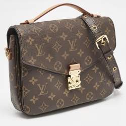 Pre Owned Louis Vuitton Monogram Canvas Pochette Metis Bag