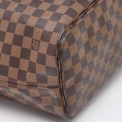 Louis Vuitton Damier Ebene Canvas Neverfull MM Bag