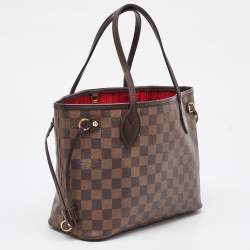 Louis Vuitton Damier Ebene Canvas Neverfull PM Bag