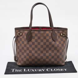 Louis Vuitton Damier Ebene Canvas Neverfull PM Bag