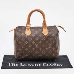 Pre Owned Louis Vuitton Monogram Canvas Speedy 25 Bag