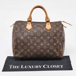 Pre Owned Louis Vuitton Monogram Canvas Speedy 30 Bag