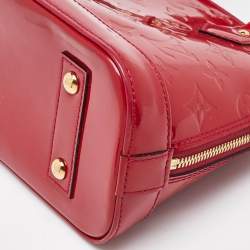 Pre Owned Louis Vuitton Indian Rose Monogram Vernis Alma BB Bag