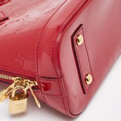 Pre Owned Louis Vuitton Indian Rose Monogram Vernis Alma BB Bag