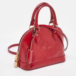 Pre Owned Louis Vuitton Indian Rose Monogram Vernis Alma BB Bag