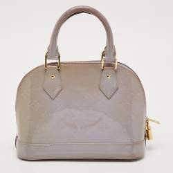 Pre Owned Louis Vuitton Lilas Monogram Vernis Alma BB Bag