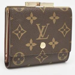 Louis Vuitton Monogram Canvas Kisslock Trifold Wallet