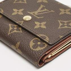 Louis Vuitton Monogram Canvas Kisslock Trifold Wallet