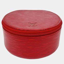 Louis Vuitton Red Epi Leather Jewelry Case
