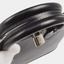 Pre Owned Louis Vuitton Black Epi Alma PM Handbag