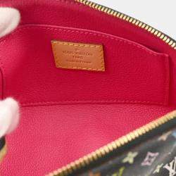Louis Vuitton Black Monogram Multicolor Pochette Cosmetic Bag