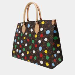 Louis Vuitton Brown Monogram Painted Dot Onthego MM Tote Bag