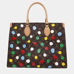 Louis Vuitton Brown Monogram Painted Dot Onthego MM Tote Bag